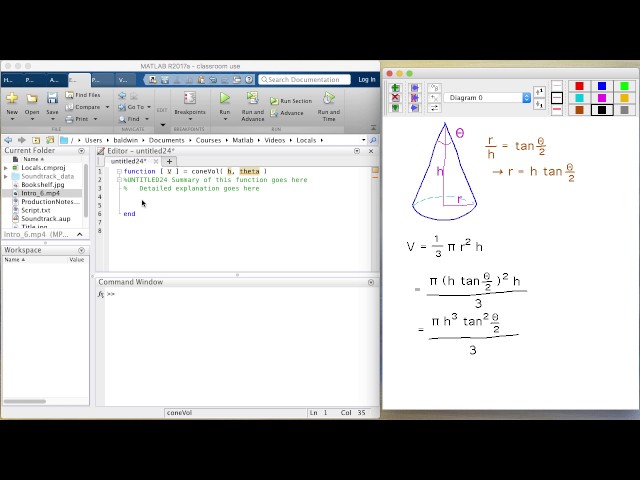 Local Variables in Matlab