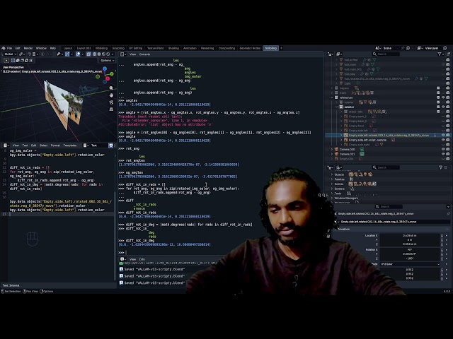 Blender Python Scripting & 3D Modeling | Crashed TIMES: 1