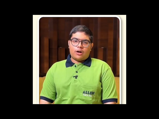 Kota mein aane se bahut benefit hua Kota me competitive exam ka environment hai | Allen video