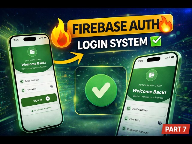 ✅ React Native Firebase Auth 🔥 | Login Signup System (Step by Step) #reactnative #firebase | PART 7