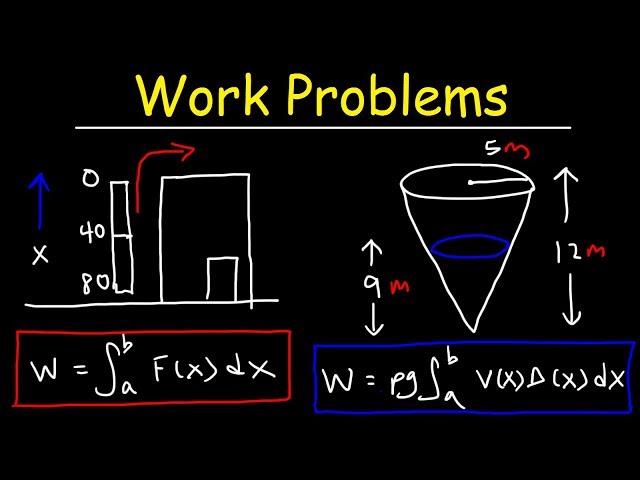 Work Problems - Calculus