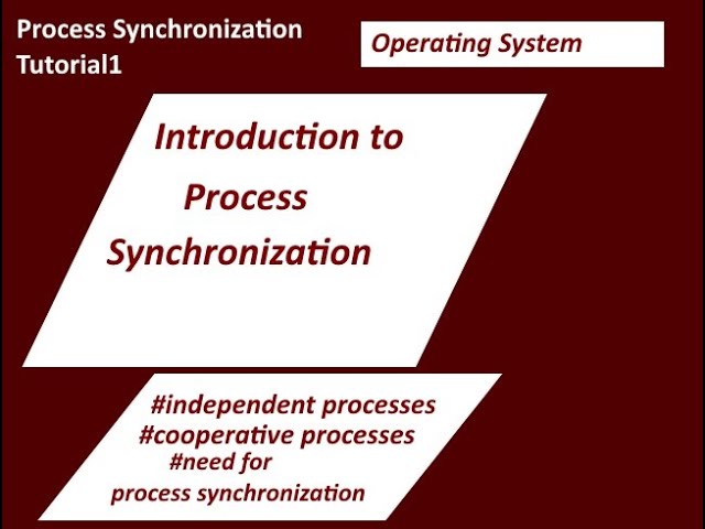 Introduction to Process Synchronization Tutorial-1