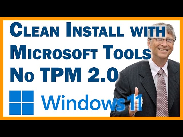 Clean Install Windows 11 on Old Computers without TPM 2.0 Using Microsoft Tools with Registry Edits