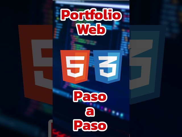 Portfolio Web con HTMl y CSS - Explicación detallada #htmlcss #html2023