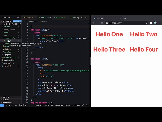 Render Lists from Data in React