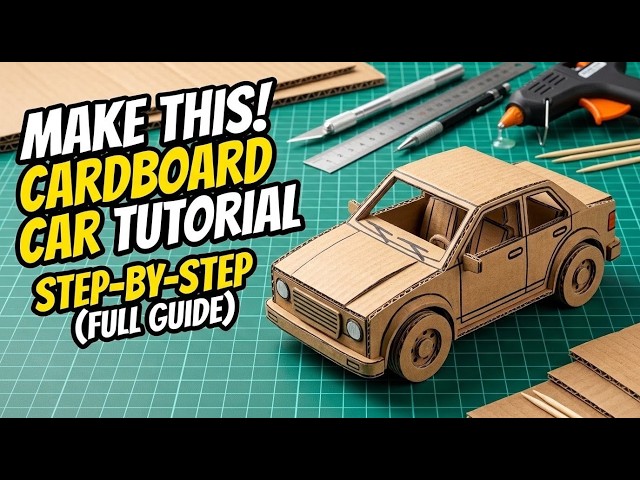 Easy DIY Cardboard Car Tutorial | Step-by-Step Building Guide #diy #diycrafts #cardboardcraft