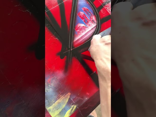 SprayPaint spider man tutorial