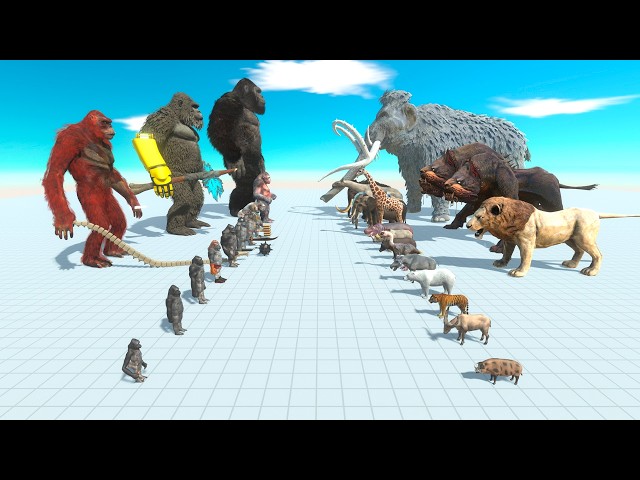 Primates vs Mammals War - Animal Revolt Battle Simulator
