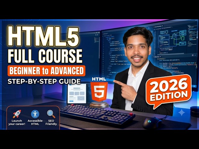 HTML Complete Course for Beginners | HTML5 Tutorial from Basics to Advanced #html #webdevelopment