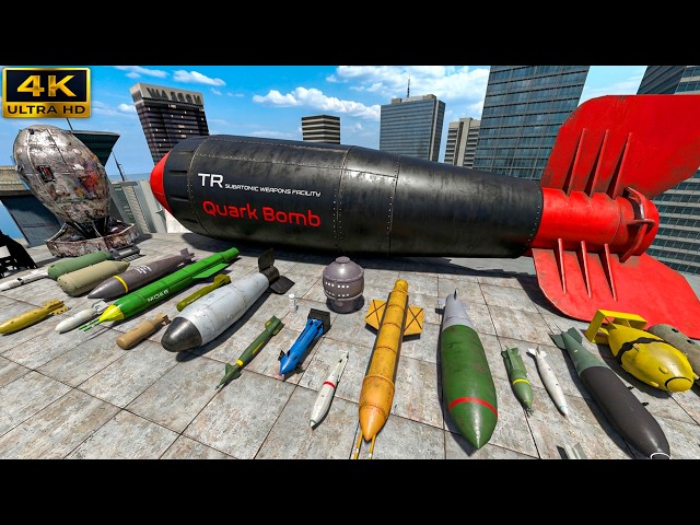 Testing the Strongest Nuclear Bombs on Buildings in GMod!