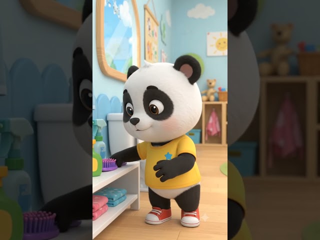 Learn Bathroom Objects for Kids 🧼🪥 | Soap, Towel, Mirror, Comb & Toothbrush | Pico Panda