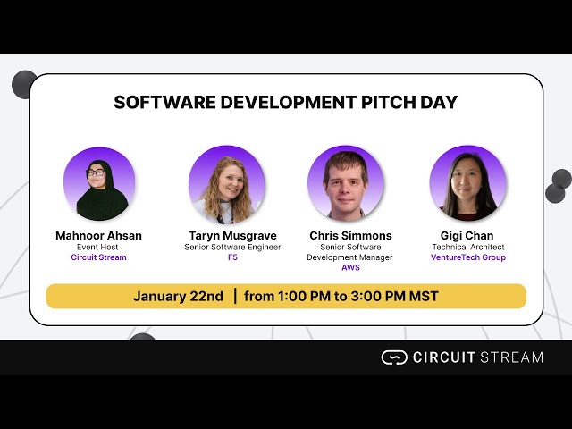 Circuit Stream Software Development Pitch Day (January 2026)