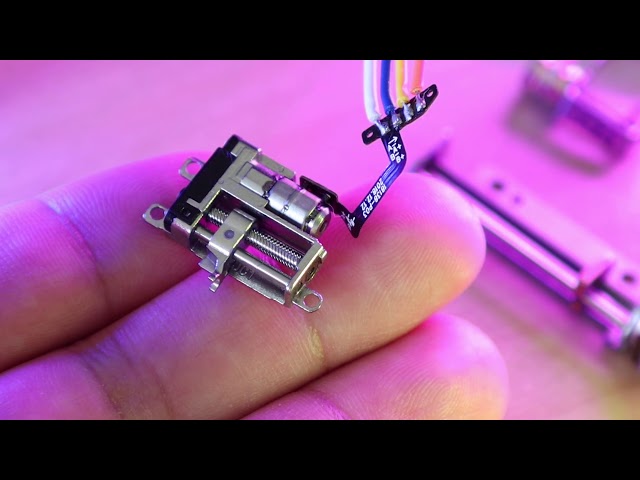 Experimenting with geared micro linear stepper motor