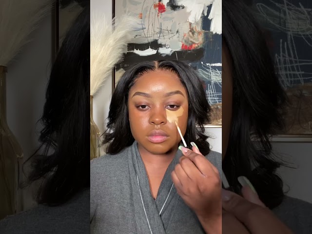 my DRUGSTORE soft glam  ☁️🤍 #grwm #makeup #makeuptutorial #blackgirlgrwm #blackgirlmakeup