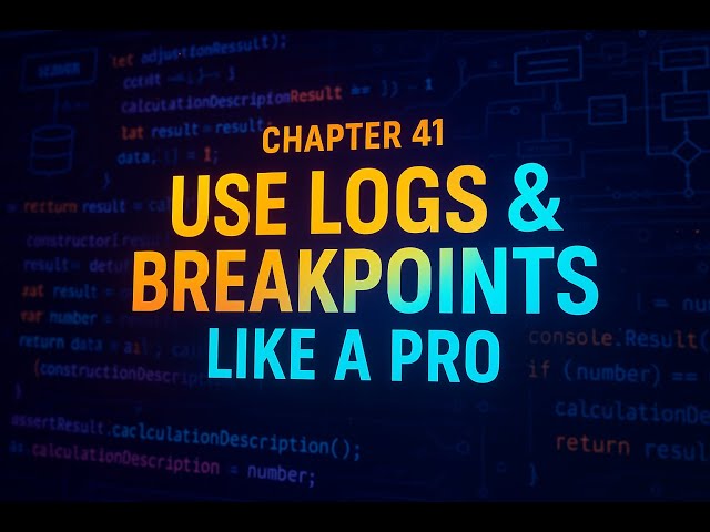 The Complete JavaScript in Malayalam - Chapter 41 - Use Logs and Breakpoints Like A Pro