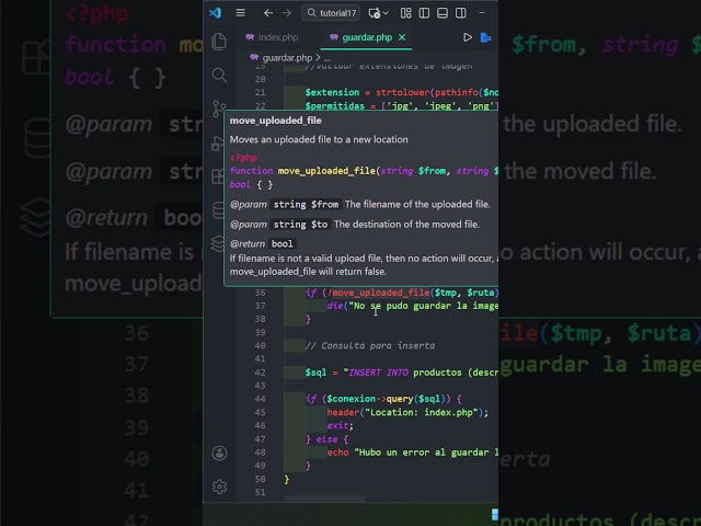 Subir Imagen con Php & MySQL #programming #ciberseguridad #fypシ #viralvideo