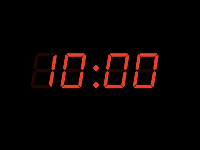 10 Minute Timer, retro red lcd alarm clock, with Alarm ⏰