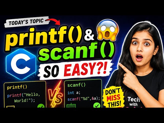 What is printf() & scanf() in C 🔥 | 90% Beginners  #C Programming#coding#Programming 