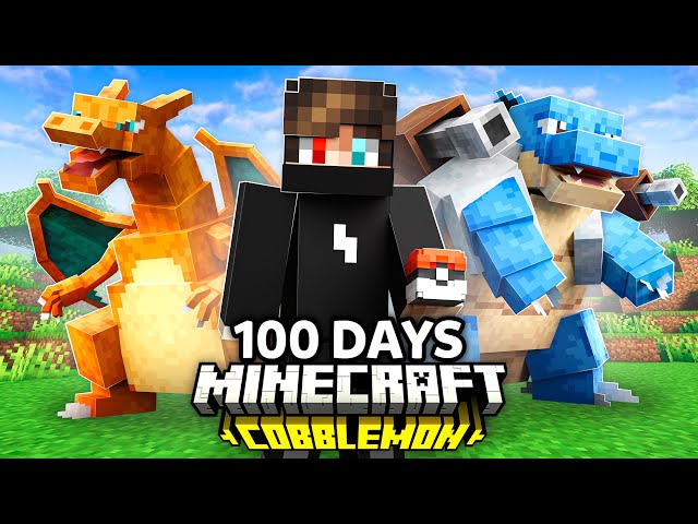 I Spent 100 Days in Pokemon Minecraft (COBBLEMON)