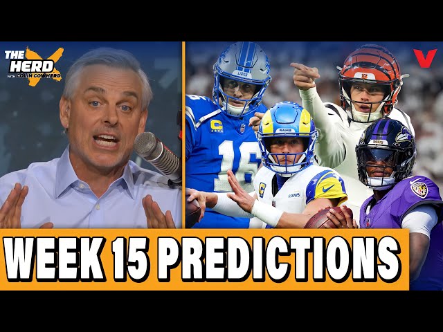 Colin Cowherd’s NFL Week 15 Predictions: Ravens-Bengals, Lions-Rams, Packers-Broncos | THE HERD