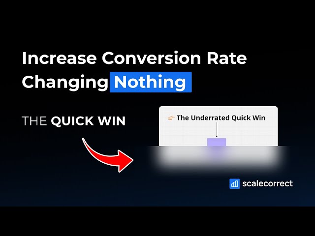 ecom stores... Increase Conversion Rate Changing Nothing