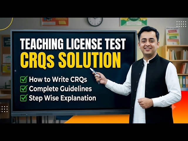 How to write Effective Constructed Response Questions CRQs Pedagogy  || Teaching License Test