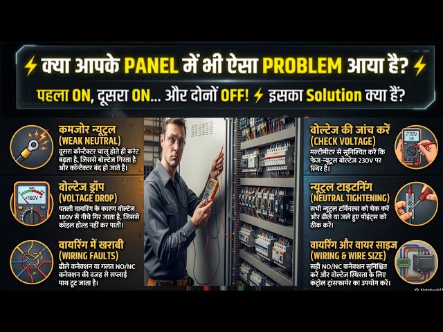 Electrical Fault: Dusra Contactor ON karte hi pehla OFF 😨 | Real Problem & Solution
