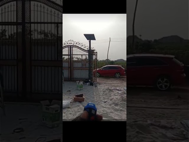 REMOTE GATE POWERED BY SOLAR