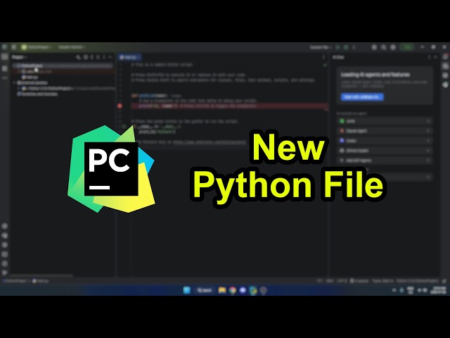 How to make a New Python File on PyCharm