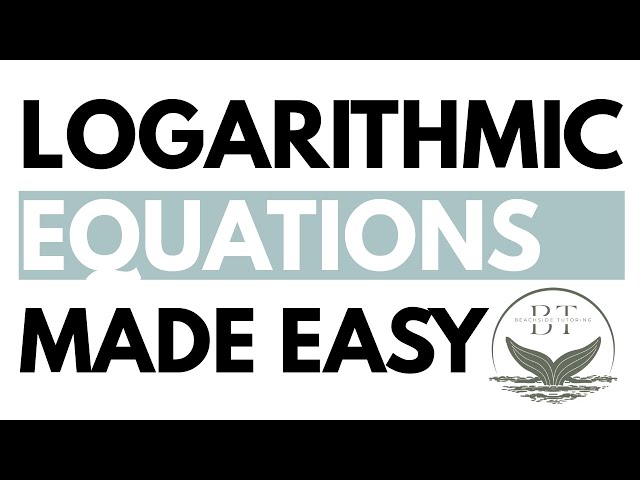 Logarithmic Equations Without the Traps