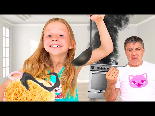 Nastya and her friends learn how to cook deliciously and correctly