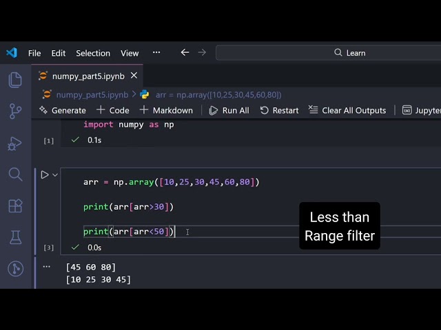 NumPy Part 5/15 | Filter Arrays Like a Pro 🚀