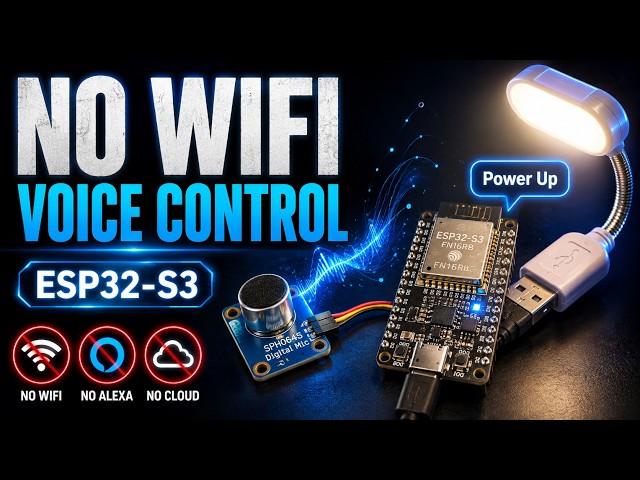 I Built Offline Voice Control With an ESP32-S3 — No Wi-Fi or Cloud