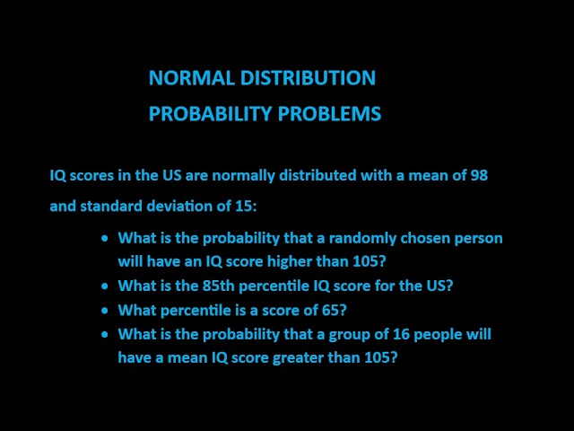 How to Solve Probability Problems for a Normal Distribution (Dr. Sooze)