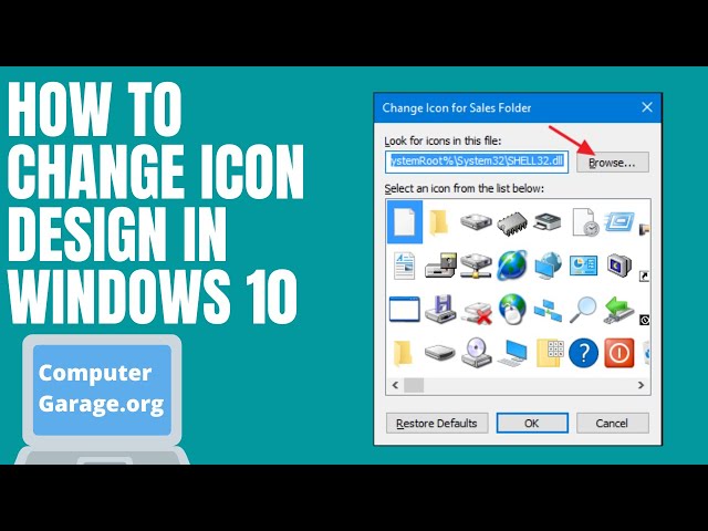 How to Change Icon Design in Windows 10