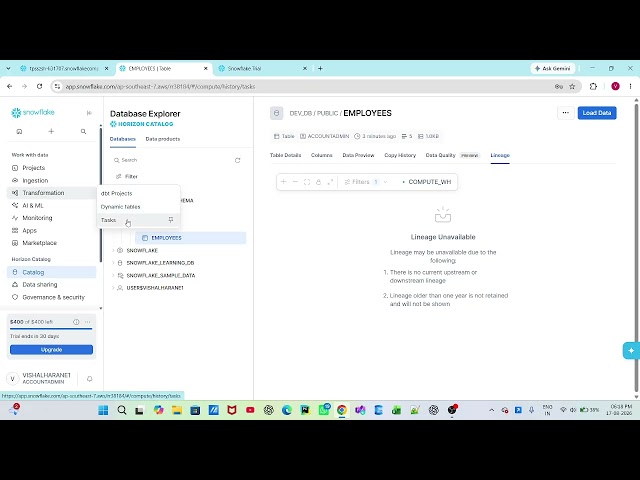 Snowflake for ETL Testing | Introduction, Overview, Database & Table Creation | ETL Testing