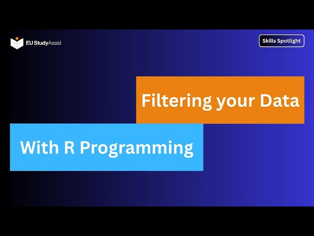 Filtering data with R