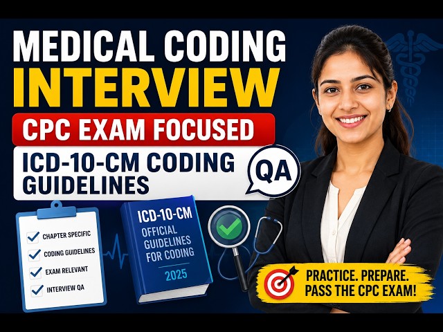 Medical Coding Interview Questions & Answers | CPC Exam Focused | ICD-10-CM Coding Guidelines #CPC