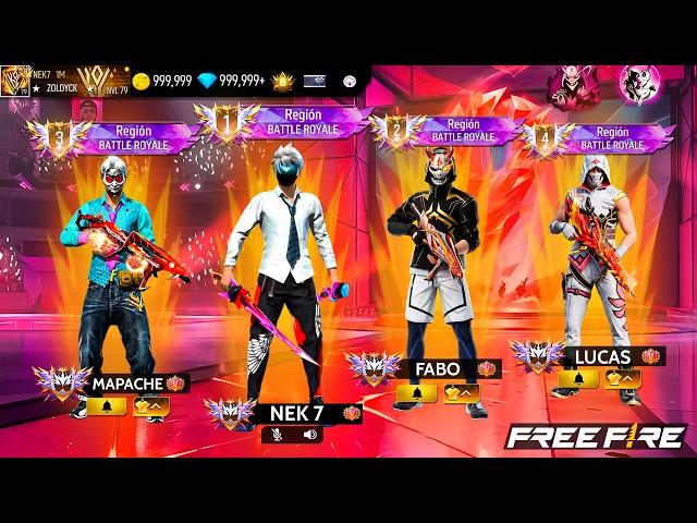LLEGANDO A TOP 1 REGIONAL CON LA SQUAD DEL TERROR ☠️ FREE FIRE