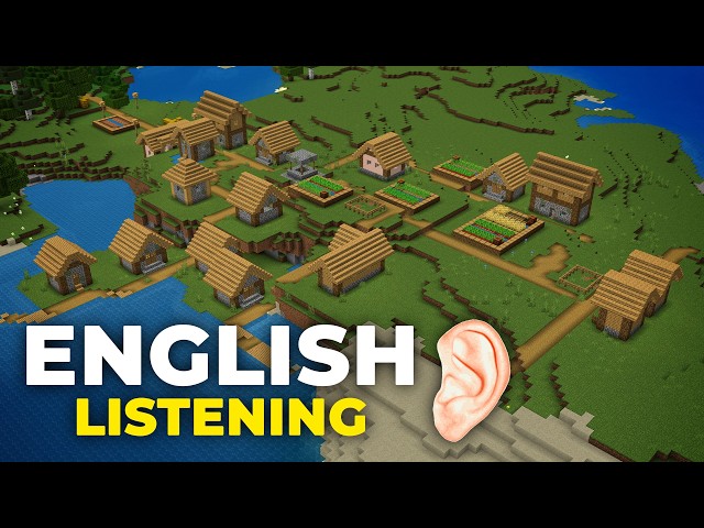 Learn English with Minecraft Hardcore #4 - Exploring a Village
