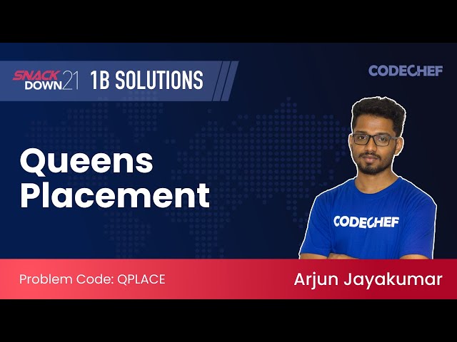 Queens Placement (QPLACE) | SnackDown'21 1B | Official Solutions by CodeChef