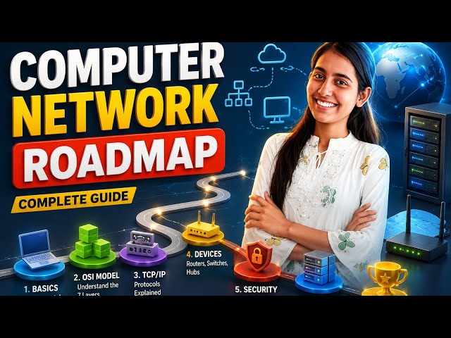 Computer Network Roadmap 2026 | Complete Networking Guide for Beginners to Advanced 🚀