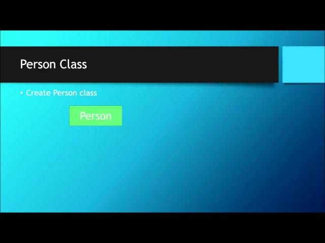Chap 9  Inheritance  Person Class demo final