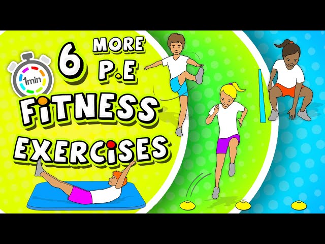 🏃🏼‍♂️6 MORE P.E Fitness Circuit activities | Grades K-8 🏃🏼‍♂️