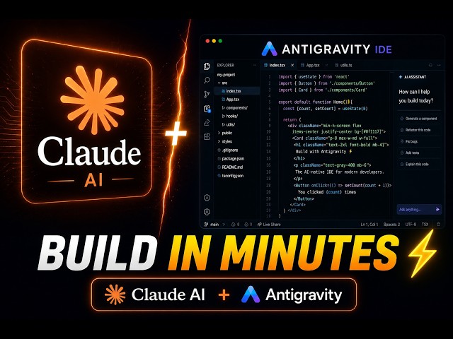 Build a Full-Stack Portfolio Web App with Claude AI & Antigravity IDE  Tutorial (Build-A-Thon)