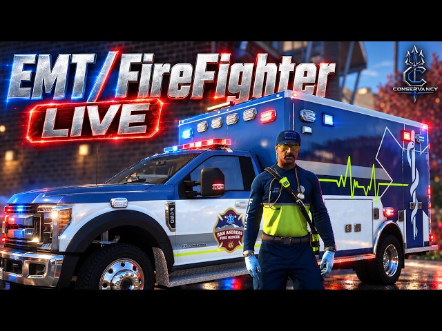 🔴LIVE - My Shift as an EMT / Firefighter Continues in GTA 5 RP