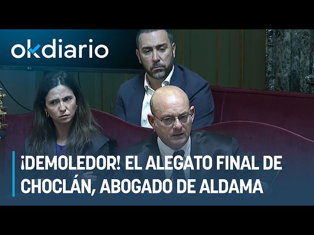 Devastating! Choclán's closing argument, Aldama's lawyer, in the mask trial