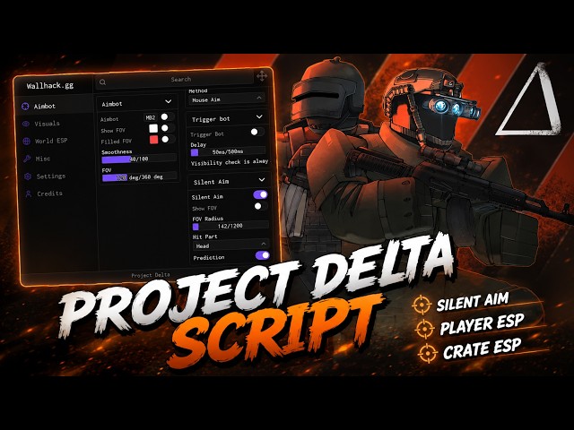 [Keyless] Project Delta Script | Silent Aim, Player ESP, Crate ESP & More...