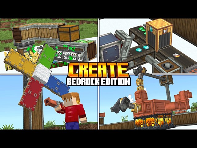 O CREATE ADDON ATUALIZOU! Minecraft PE (Bedrock)