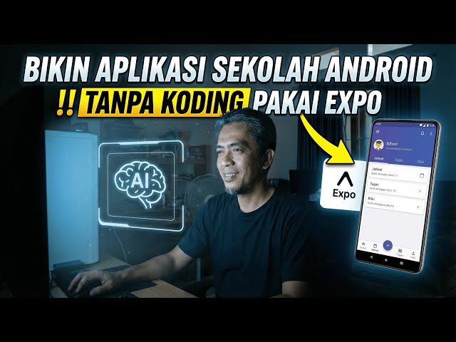 Gak Bisa Koding? Cara Buat Aplikasi Sekolah Islam Pakai AI & Expo | Bikin App pakai AI Vibe Coding